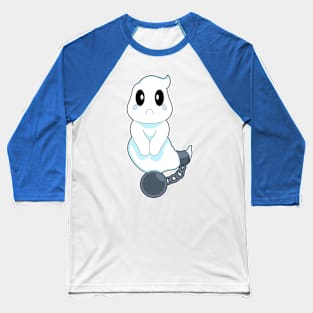 Ghost Halloween Prisoner Baseball T-Shirt